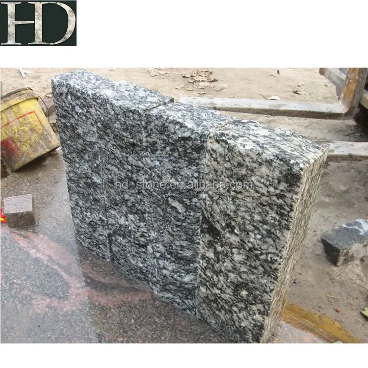 Road Side Curb Stone Sea Wave Flower Granite Kerbstone Prices