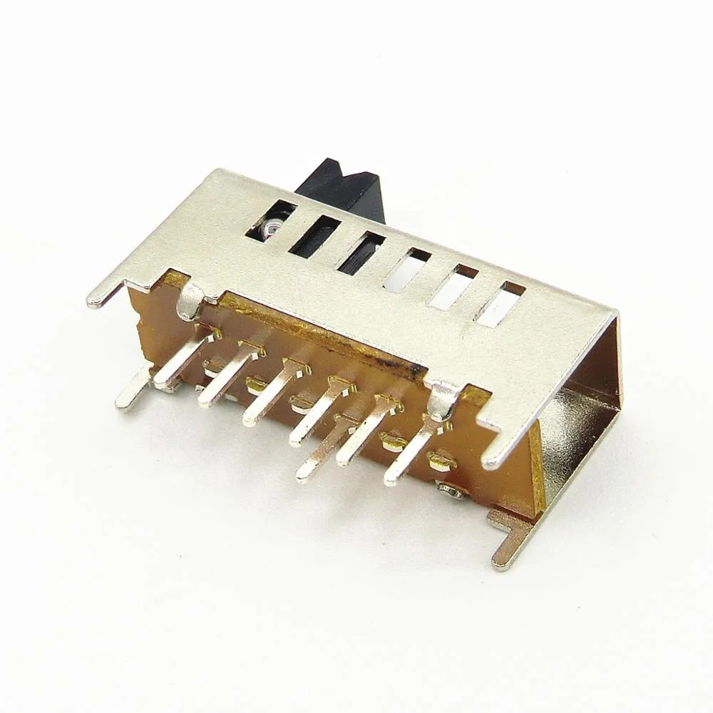 pcb mount 1p6t 6 position 6 way slide switch