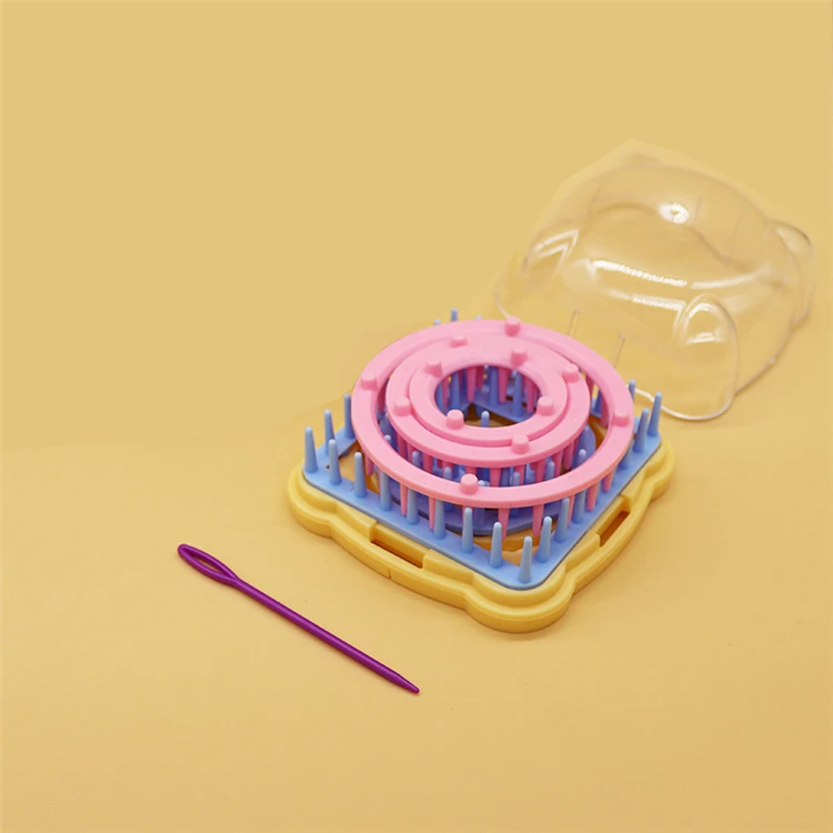mini round hand pom pom maker for ball weaving diy knitting loom