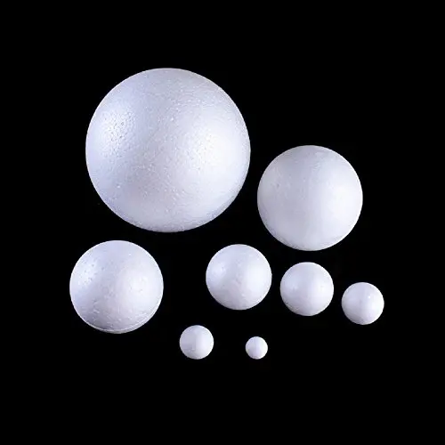 YIPAI Plain White Colour Christmas Polystyrene Ball