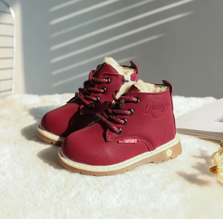 WholesaleNew Style Baby Boy Low-cut Thermal Rubber Martin Boots