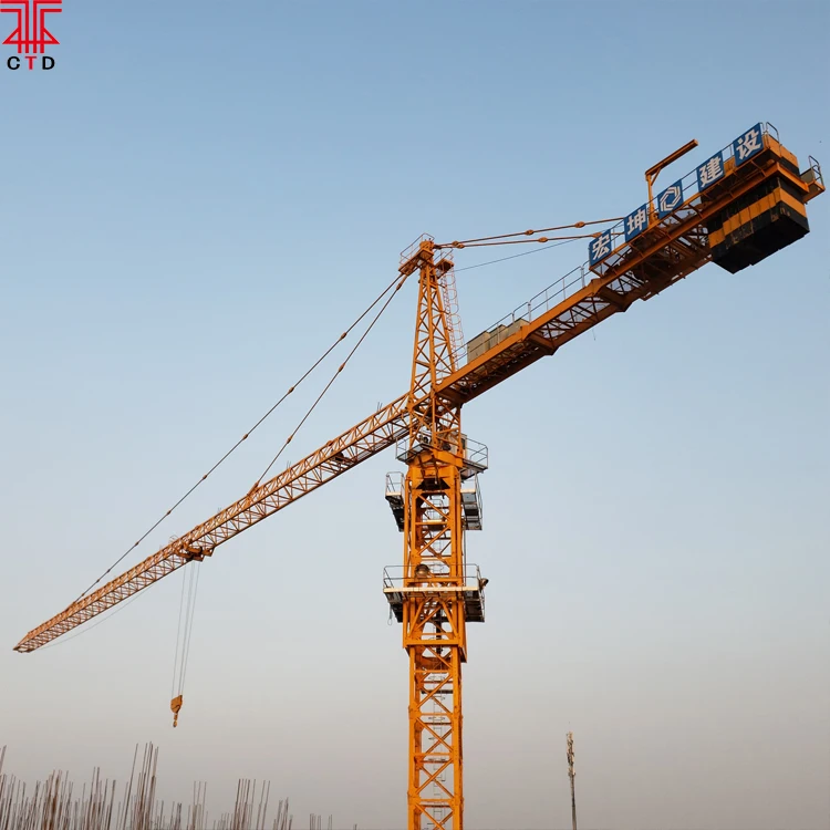 Поставщик башенных кранов TC6024 QTZ160 10t, Китай