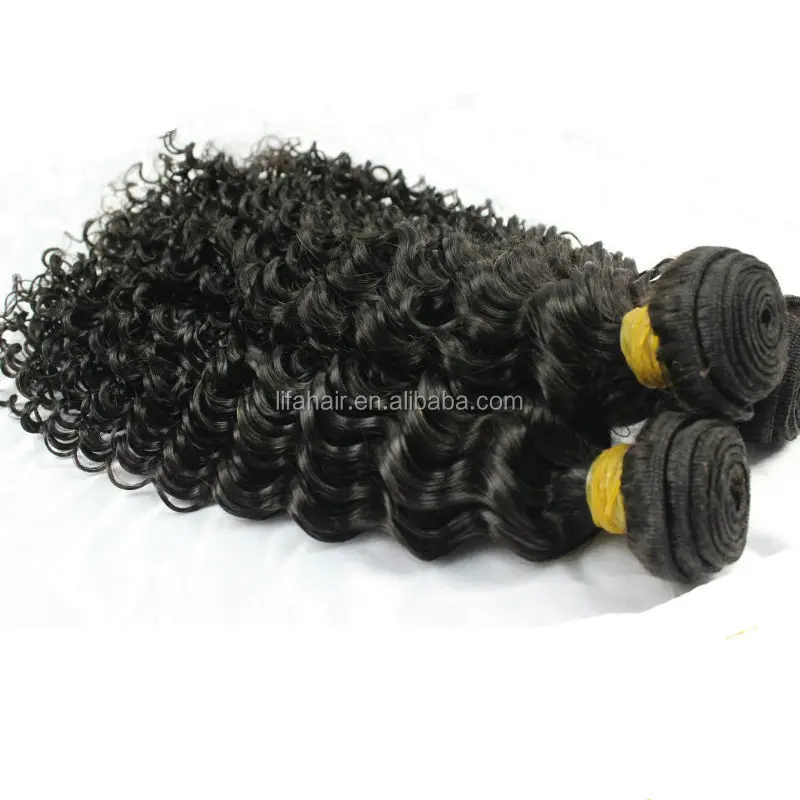 Virgin human hair weft of spanish