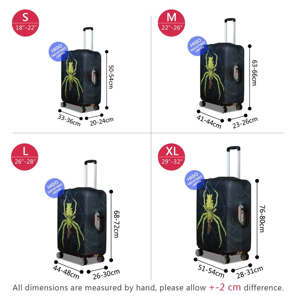 Travel Accessories Spandex Protector Baggage Custom Printing Suitcase Cover Luggage Cover