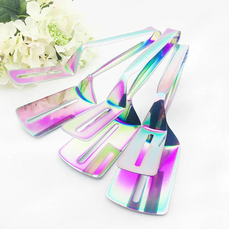 Wholesale Stainless Steel Colorful Serving Tongs For Bread