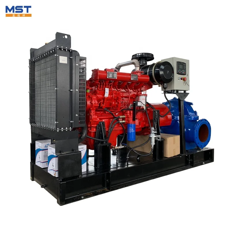 450m3/h agricultural irrigation horizontal high presser diesel double suction centrifugal water pump
