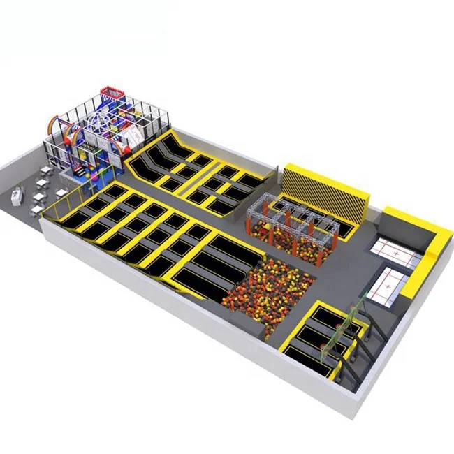 
Most popular factory indoor trampoline park adult mini trampoline park with rest area 