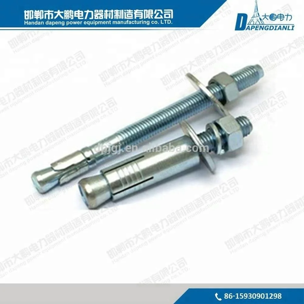 Good Quality Overhead Power Line Accessories Wedge Anchor/Expansion Bolt/Through Bolt