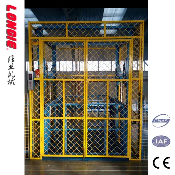 LISJD Hydraulic Vertical Warehouse Cargo Lift Industrial Freight goods Elevator