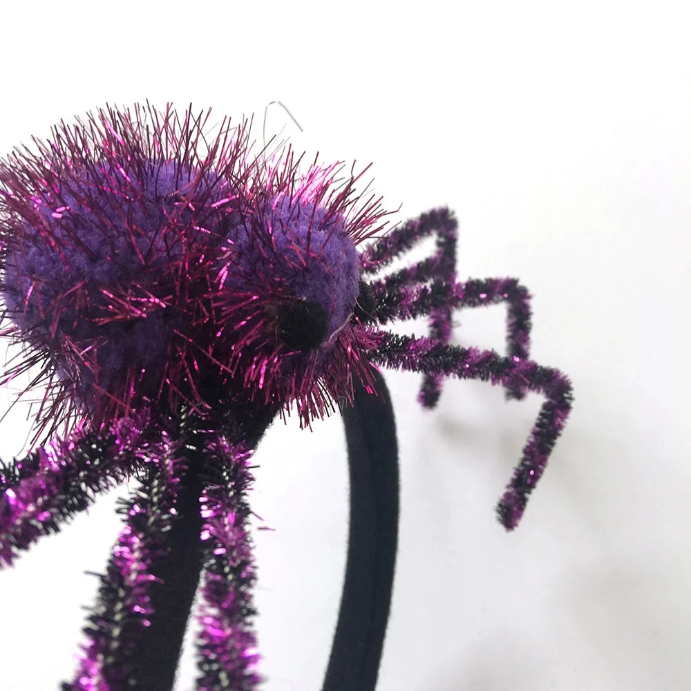 
New Design Halloween spider headband /Party Accessories purple spider hairband halloween 