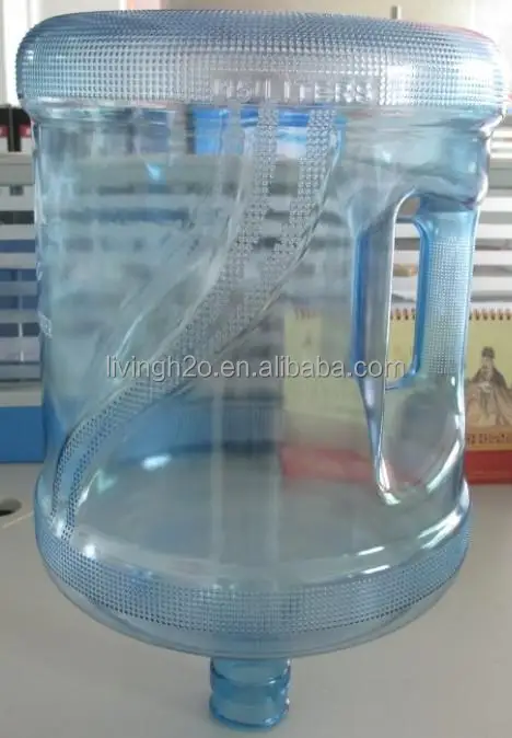 Plastic 5 gallon PC water bottle PET barrel  1 2 3 4 gallon 20liter