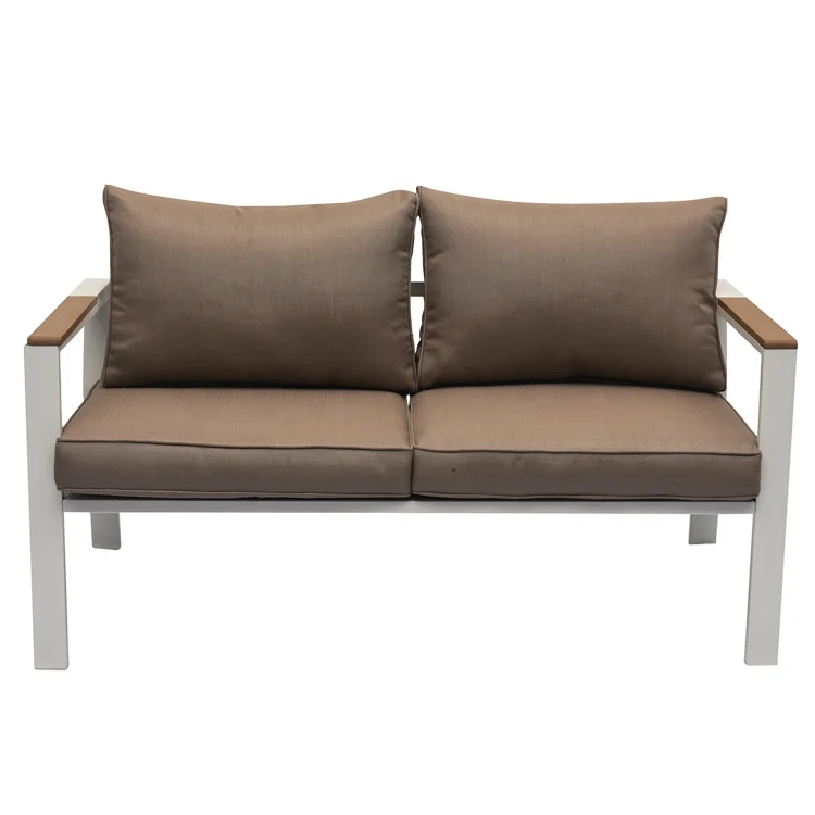 Outdoor Sofa Furniture White Aluminum Frame Outdoor Furniture Aluminium Set