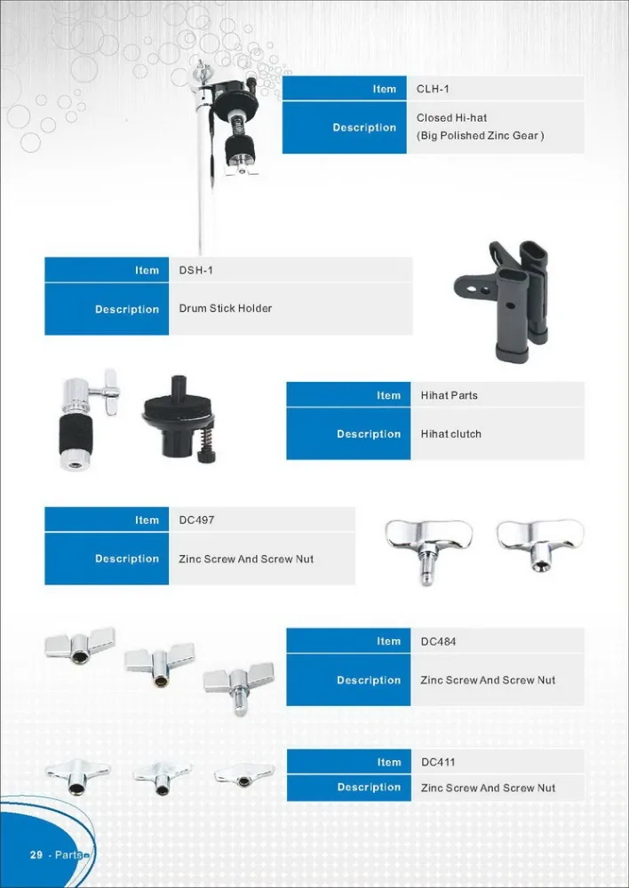 
Drum Parts Drum Tube Lugs 