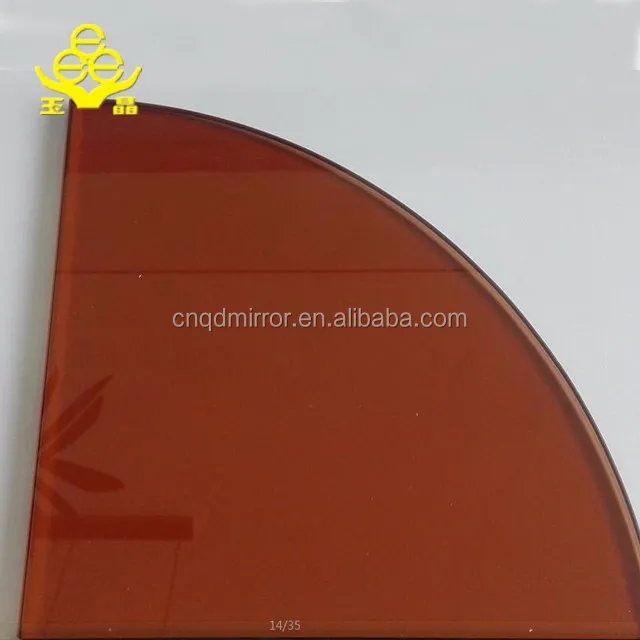 Цветная угловая полка из закаленного стекла 6 мм для ванной комнаты