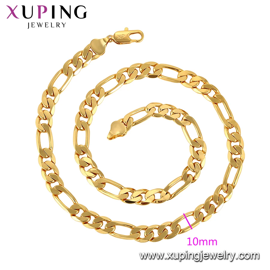  45847 xuping 2019 хип-хоп панк стиль Дубай Золотая цепь африканская Мода 24k нейтральная унисекс золотая Мужская цепочка