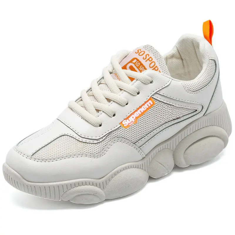 New 2019 Fashion Women Casual Shoes Mesh Platform Sneaker Breathable Ladies Sports Shoes