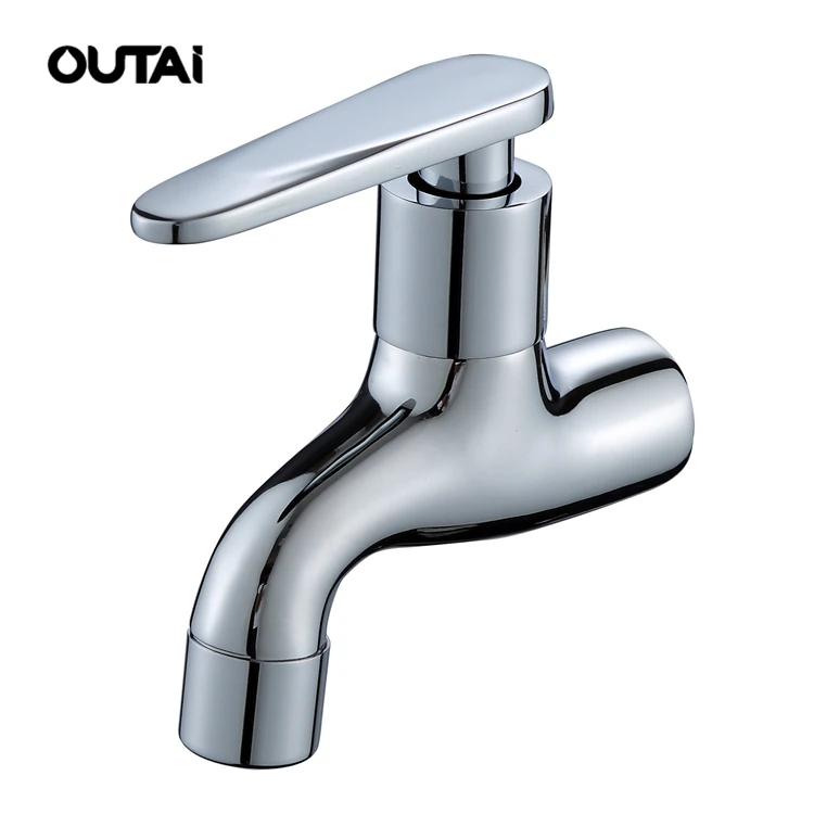 High quality basin tap accessory wall mounted quick open brass bibcock faucet