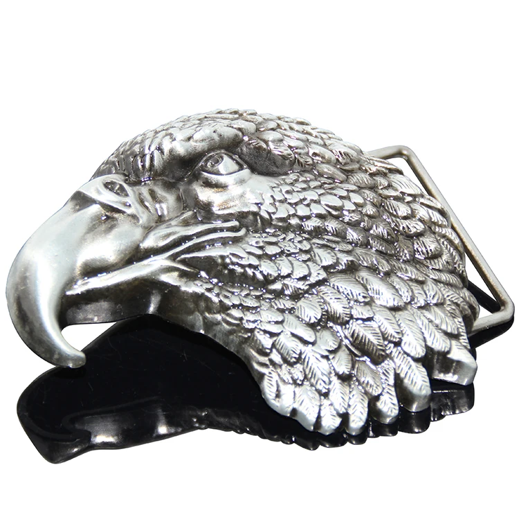 
Fashion Design Zinc Alloy Metal Buckle Custom 3D Logo Metal Custom Logo Eagle Belt Buckle 