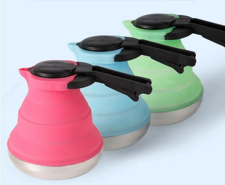 Food grade foldable Silicone kettle/water kettle with high quality