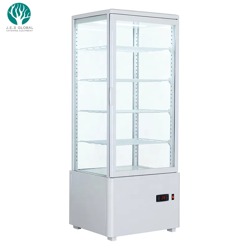 
Commercial Display Cooler Refrigerator Showcase Drink Can Stainless Steel Glass Door Mini Bar Fridge 