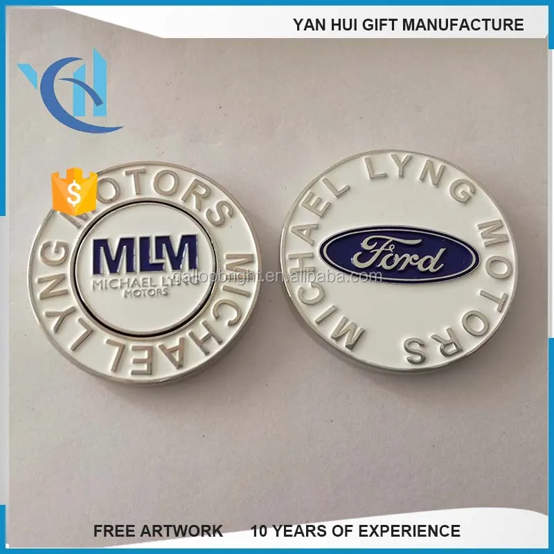 
Fashion design ballmarker /Custom gold golf ball markers with company logo 