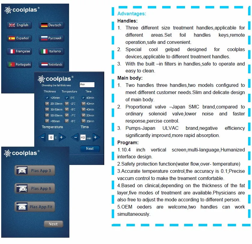 Strong vacuum weight loss coolplas fat reduce body freezing slimming cryolipolysis portable beauty machine