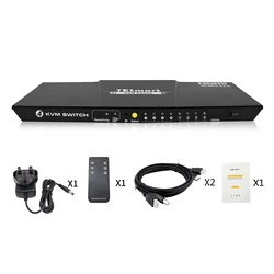 USB 2.0 4 port Wholesale 4K HDMI kvm switcher 4x1 KVM switch