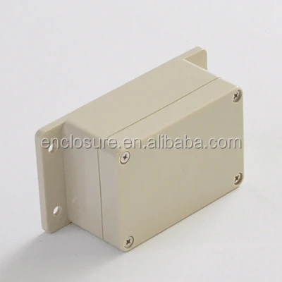 IP65 Plastic waterproof electrical enclosures junction box with flanges 100x68x50mm