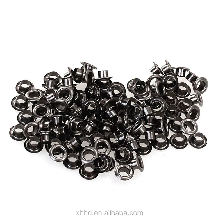 Wholesale cheap bulk metal brass eyelets with washer for garments shoes DIY silver gold antique brass