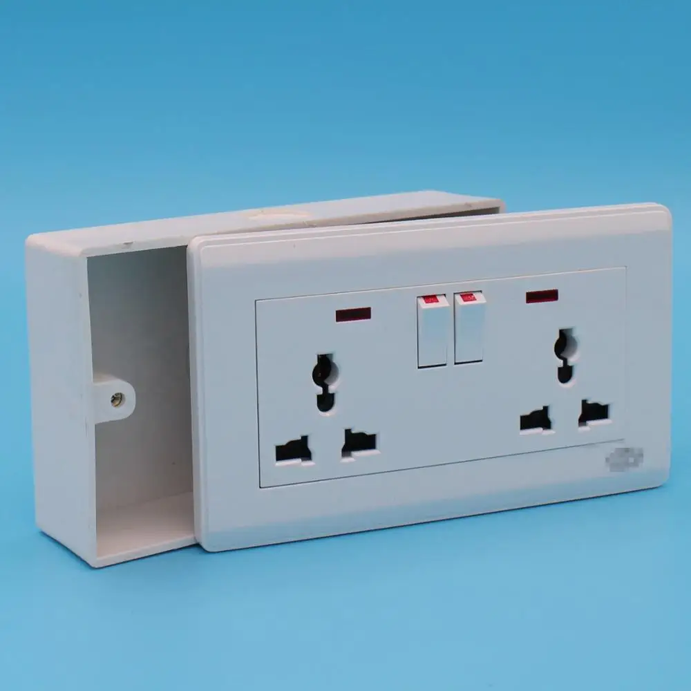 wall electrical switch back junction PVC boxes