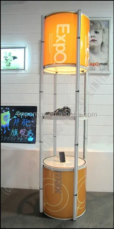 manufacturers whosale advertising trade show pop up display spiral twister tower stand
