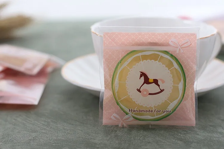 Clear Self Sealing Bag OPP Plastic Bag For Bakery Cookies stcok