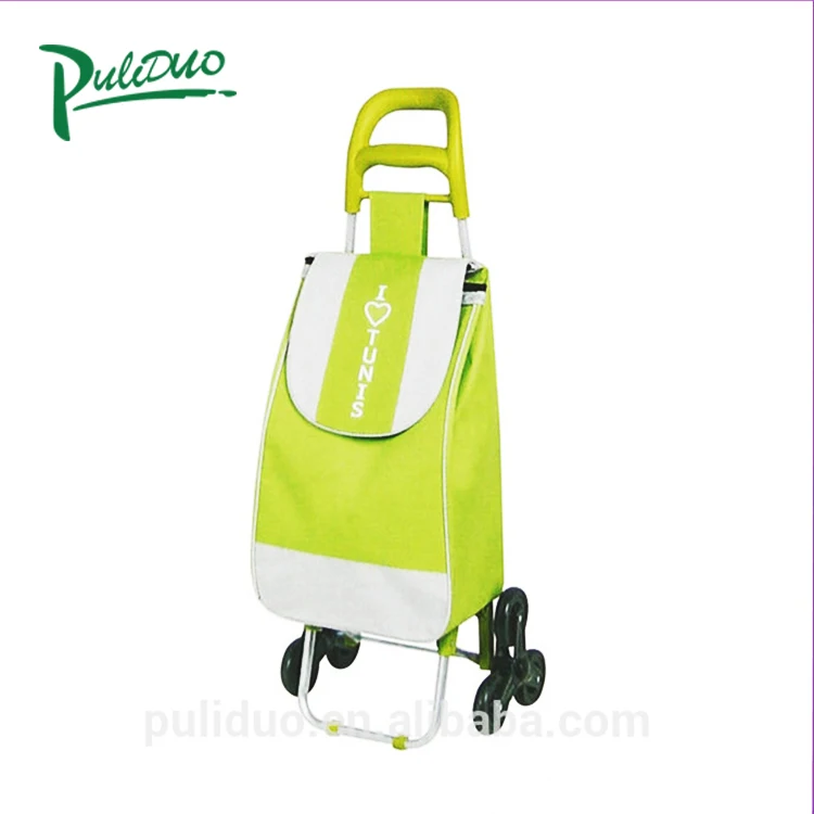 Foldable grocery cart Widely Used Shopping Trolley Vegetable Shopping Cart Bag With Wheels