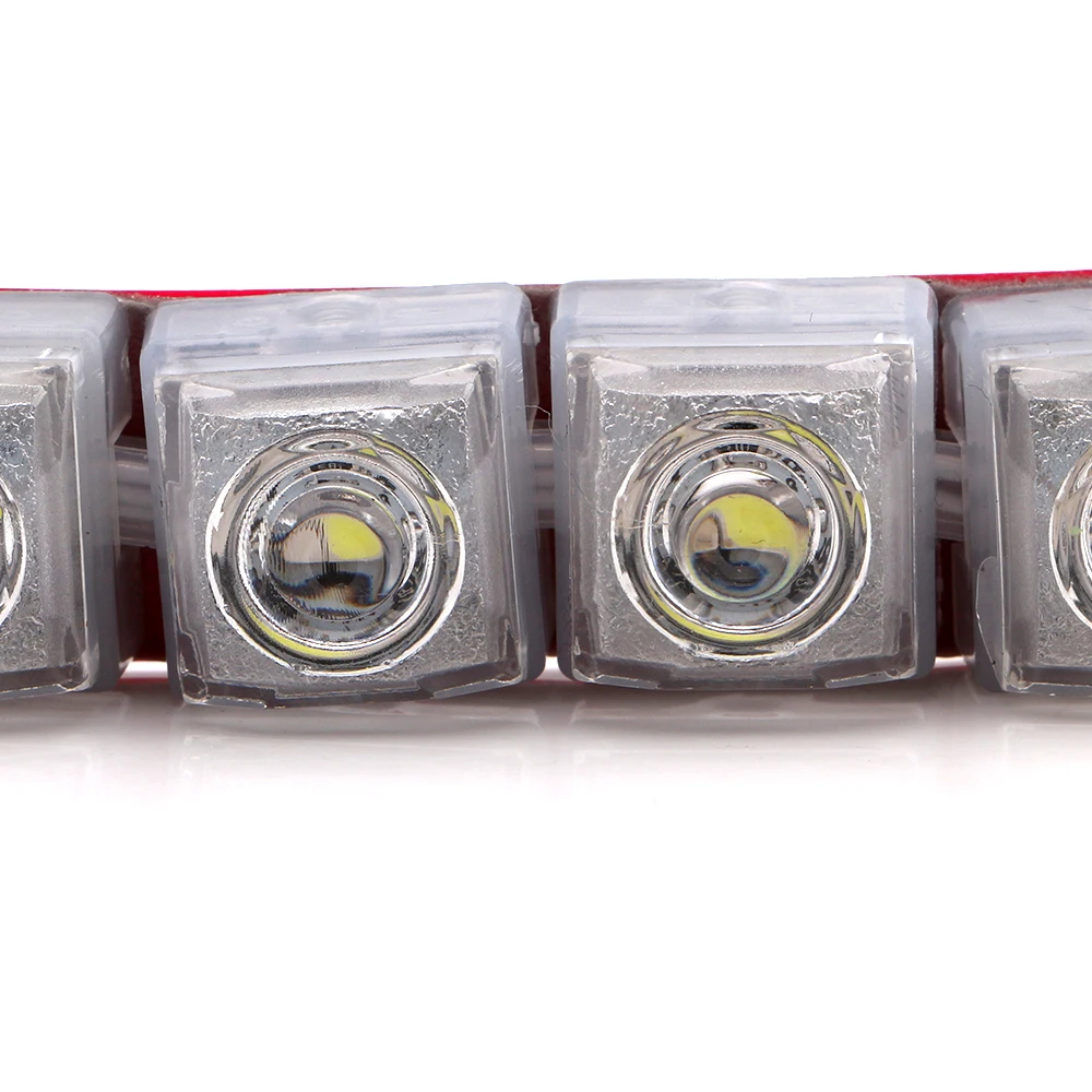 2pcs/set Daytiem Running Light Switchback LED Strip Light tube Kit DRL Turn signal White/Amber White Base