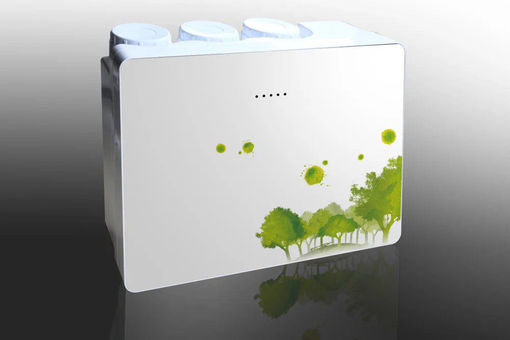 
New 75G compact reverse osmosis domestic 4 in 1 water filter with 24v booster pump and adapter 