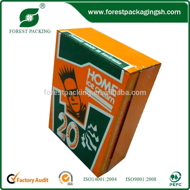 Пользовательские Симпатичные cardboad бумаги мороженое упаковочные коробки