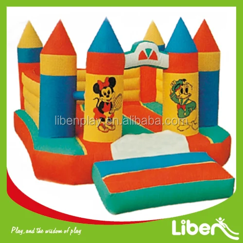 Детская игровая площадка замок воздушный шар горка и надувной батут для продажи