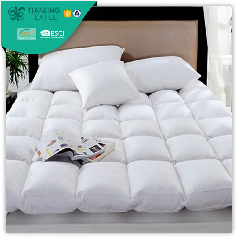 
90% утиный пух Вертикальный чехол на матрас для дома, больницы, гостиницы 
