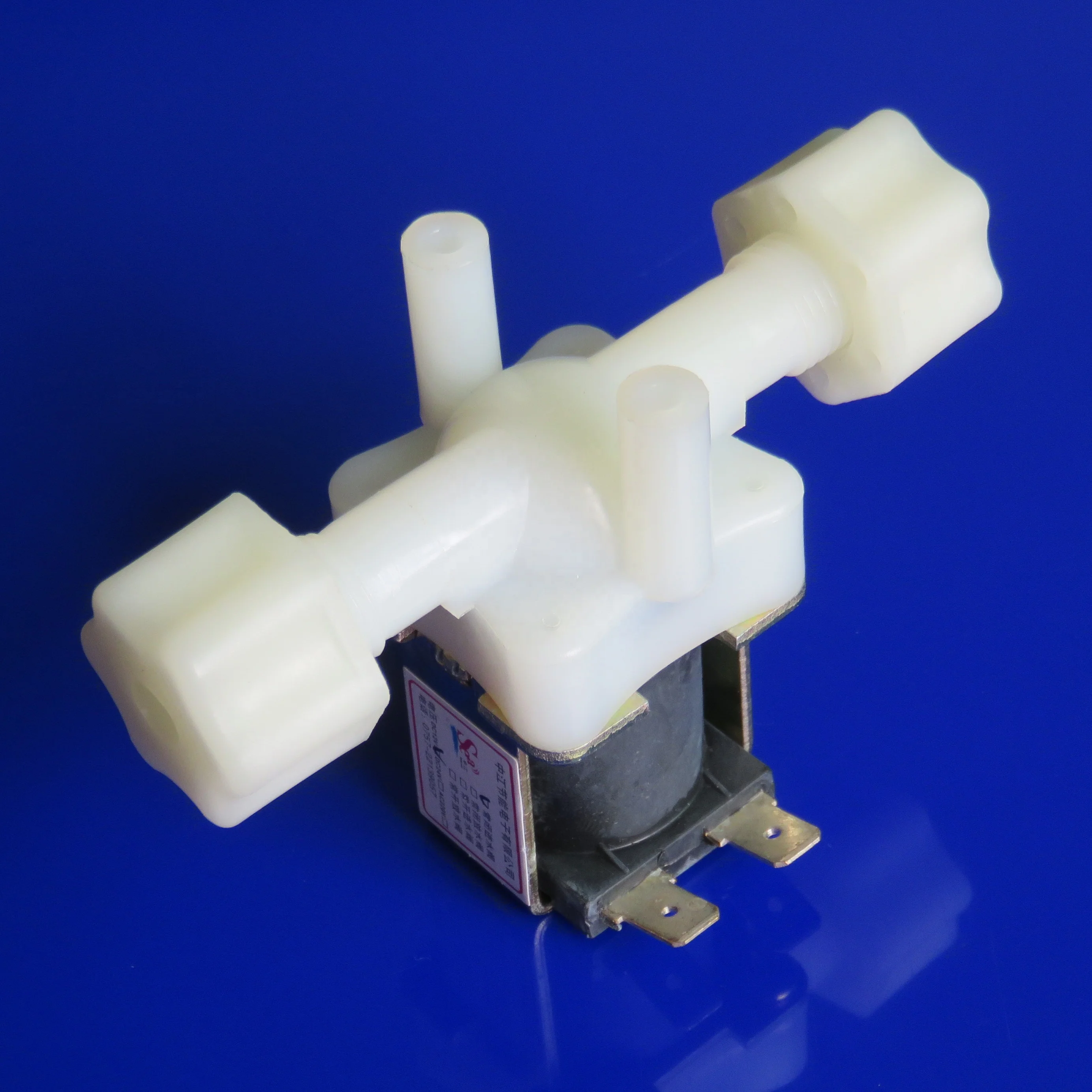 FPDJ-05 Water Electric Solenoid Valve Water Inlet Flow Switch Valve 1/4' DC 12V Normally Closed for Water DispenseR