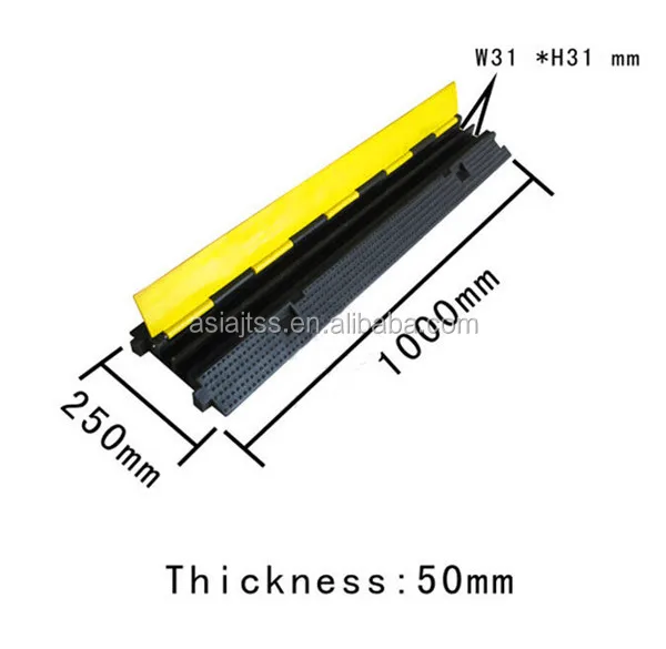 2 channel  Cable  protector / Cover/Cable Guard cable ramp bridge