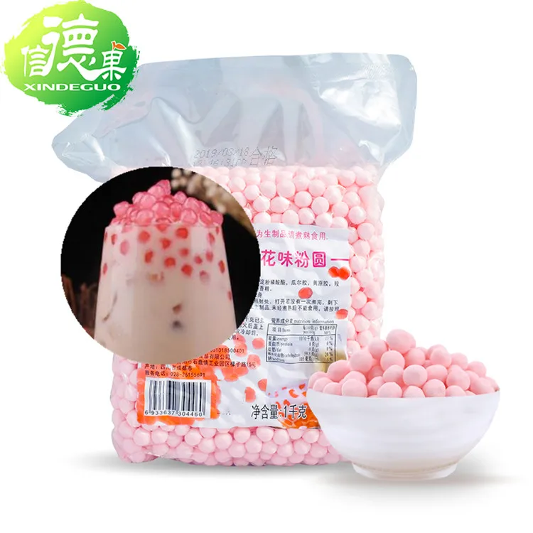 
Pink Color Tapioca Pearl, Sakura Tapioca Balls 