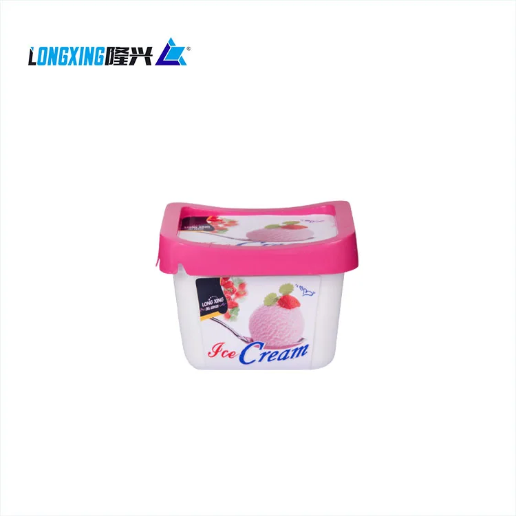 custom 200ml IML ice cream container with lid