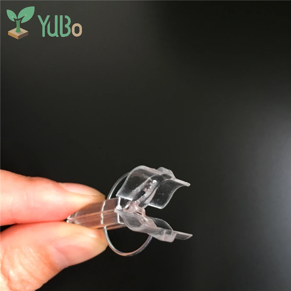 Прозрачные Пружинные зажимы для прививки манго, пластиковые зажимы для прививки баклажанов