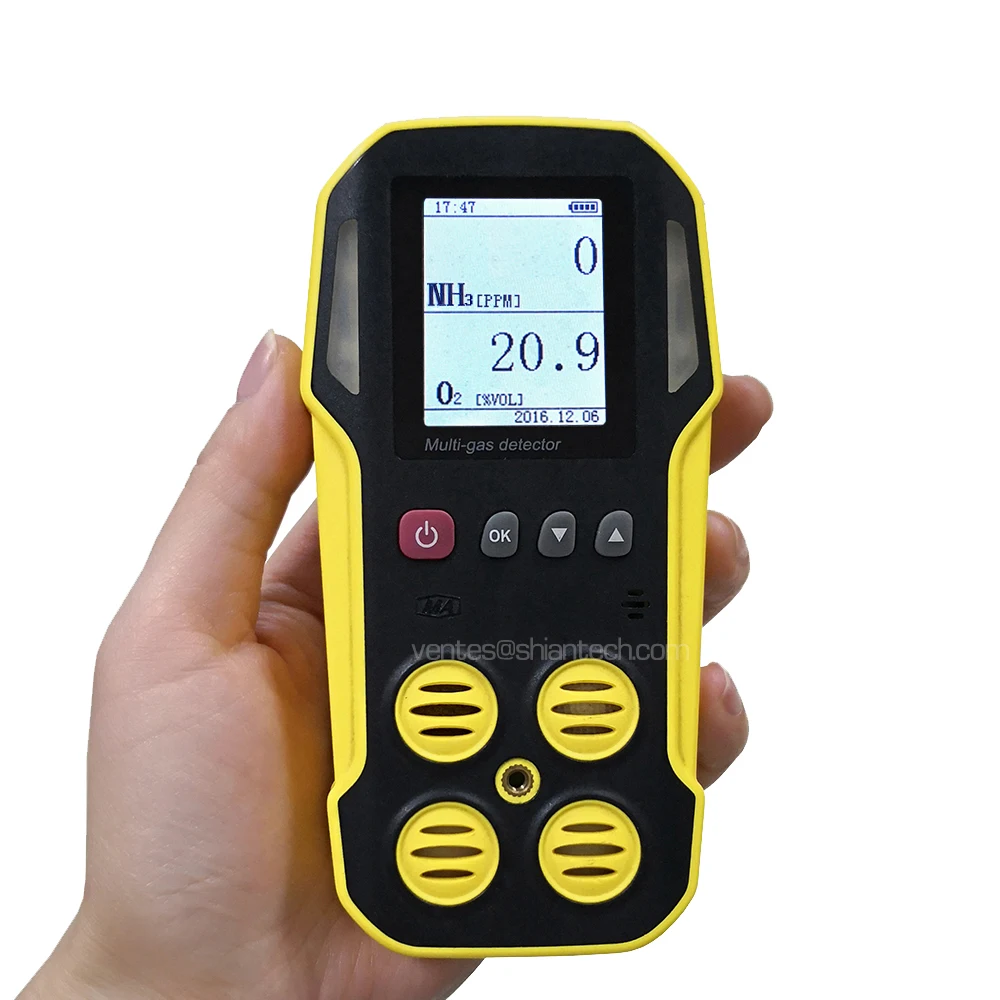 Portable Multi 2 Gas Detector Ammonia and Oxygen (NH3, O2) for Poultry Farms
