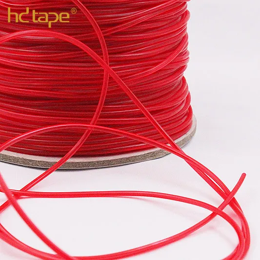 Eco-friendly red 5mm dia TPU plastic cord for outdoor chairs