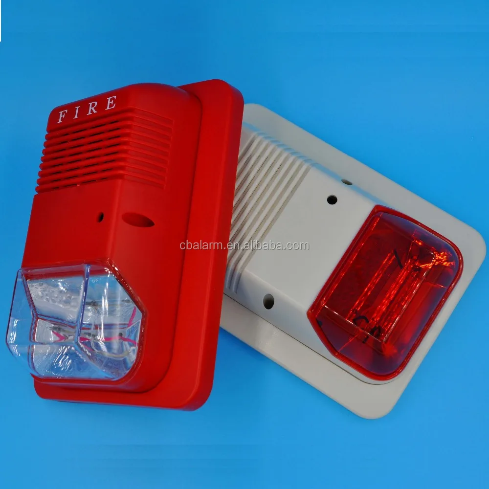 Wired High Sounder Levels Strobe Alarm Siren 24V or 12V For Home Alarm System Or Fire Alarm System