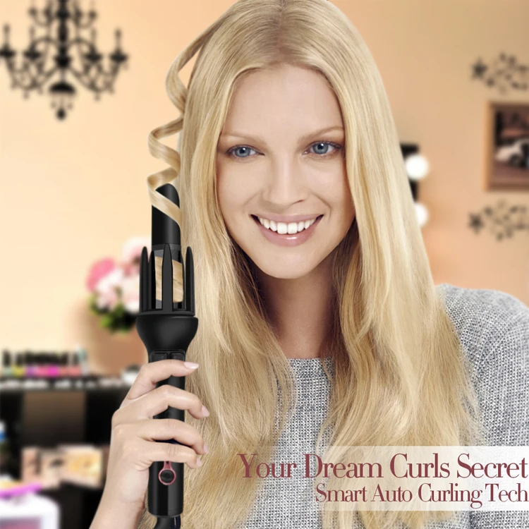 
Amazon Top Sell Automatic Rotating Hair Curling Iron 