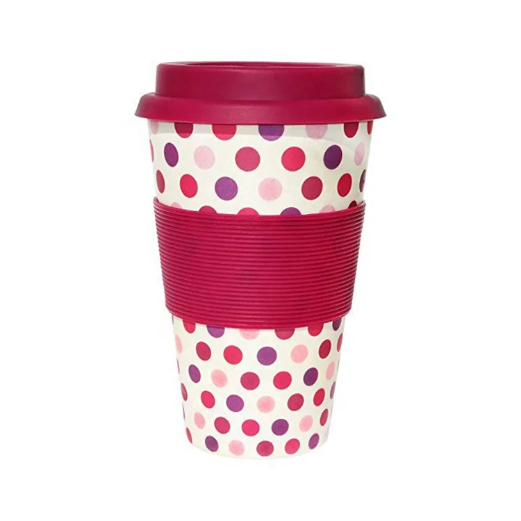 16oz Eco-friendly Factory manufacturer custom logo Bamboo Fiber Coffee Cup