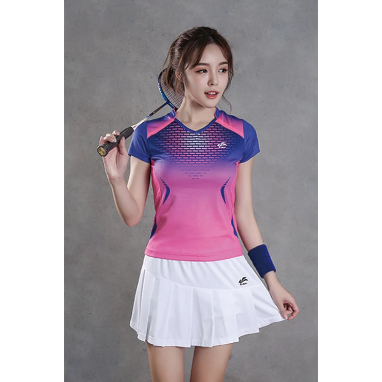 Professional custom sport wear market popular quick dry men women tennis wear badminton wear