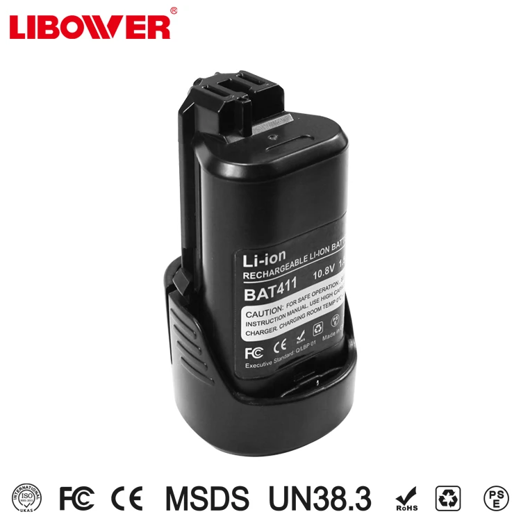 Libower BOSCHS 10.8V Compact Lithium Ion Battery BAT411 for Cordless drill 1500mah